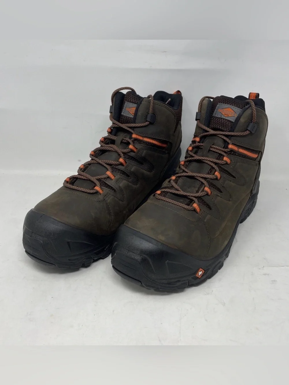 Merrell Men's Brown Hiking Boots comp toe shoe 11.5